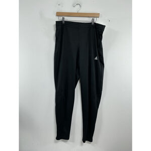 Men’s Excellent Condition Adidas Climalite Pull On Warm Up Pants Medium Black